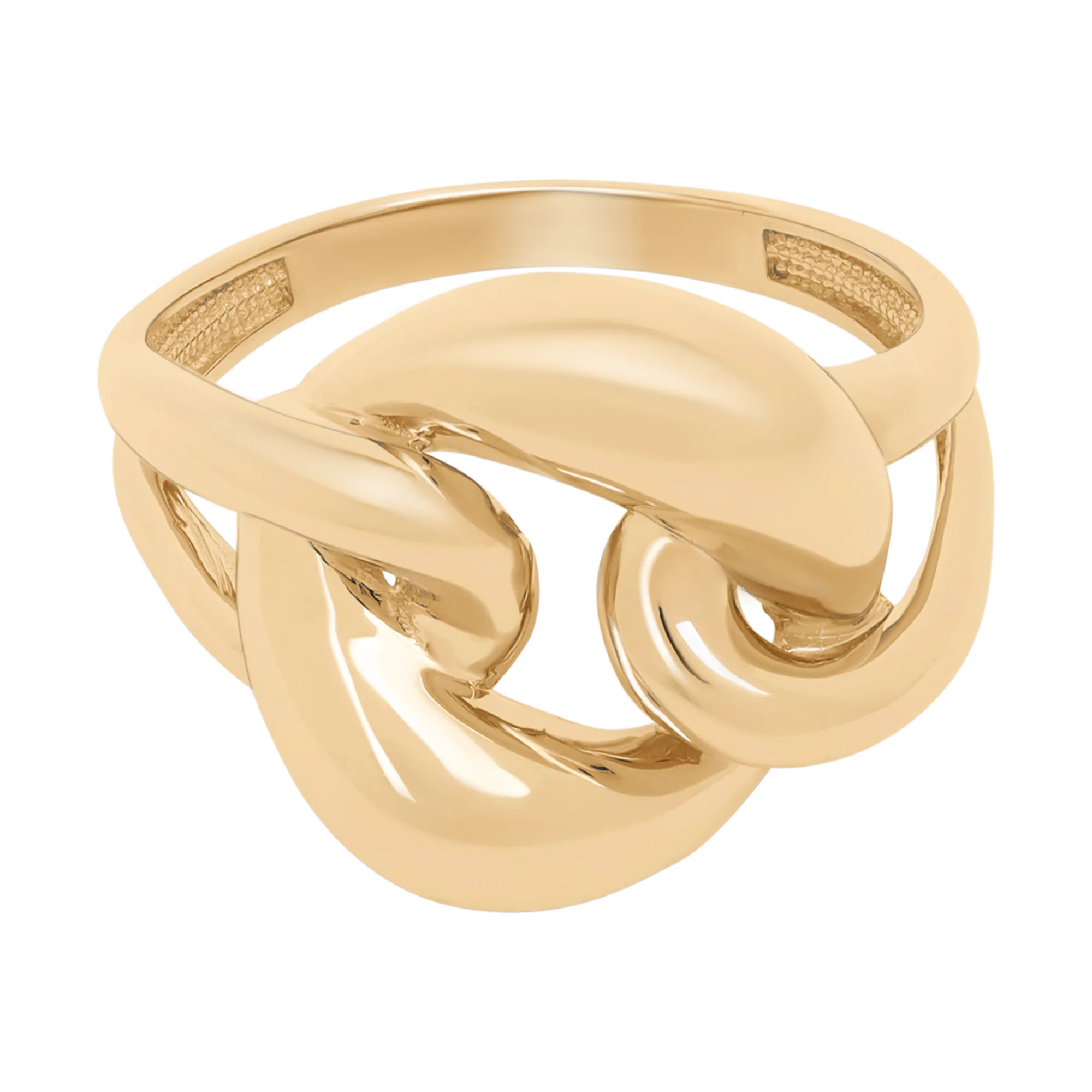 Массивное кольцо "Цепь" из красного золото - 1736483 – изображение 4
