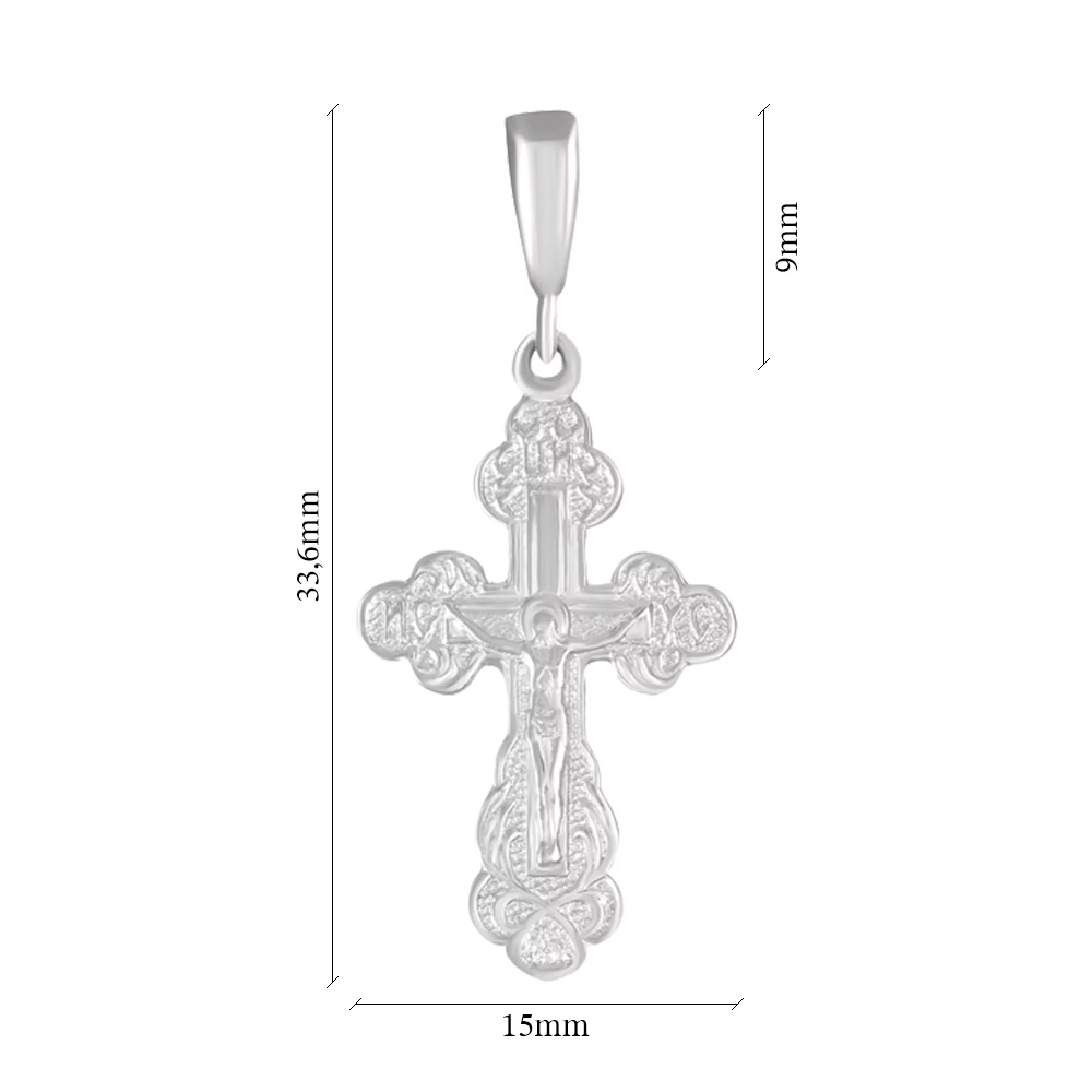 Крестик серебряный - 1349870 – изображение 2