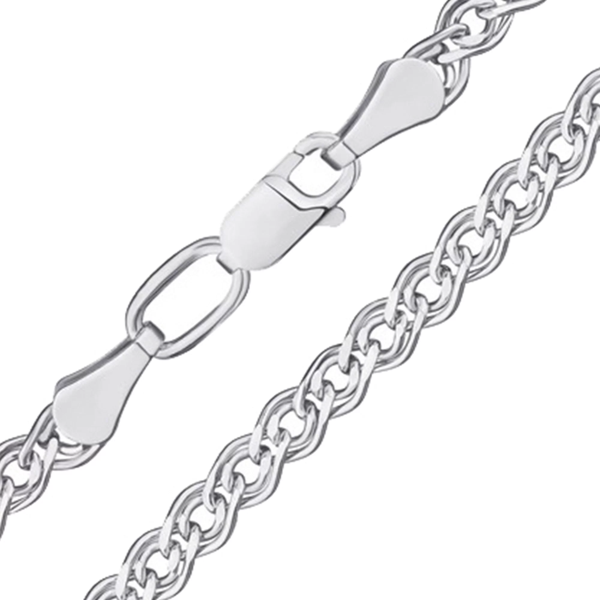 Цепочка из серебра в плетении мона лиза - 1297400 – изображение 1