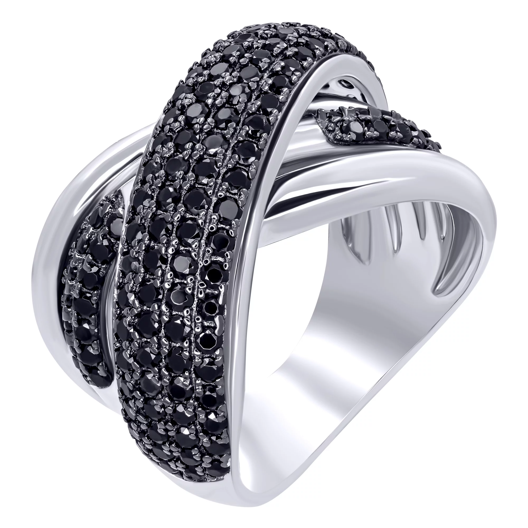 Кольцо серебряное с цирконием - 963868 – изображение 1