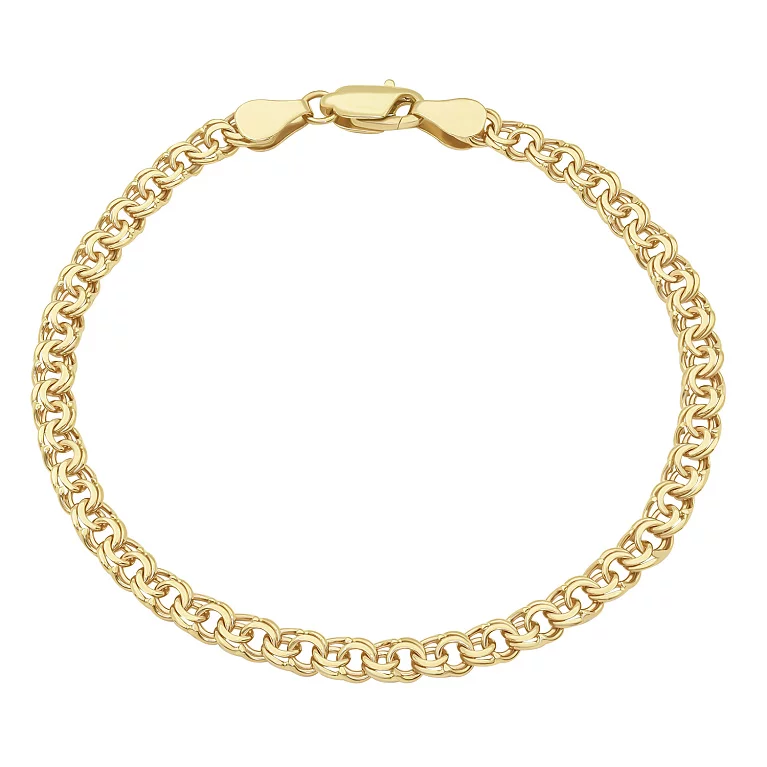 Золотий браслет плетіння бісмарк гарібальді. Артикул 305148: ціна, відгуки, фото – купити в інтернет-магазині AURUM