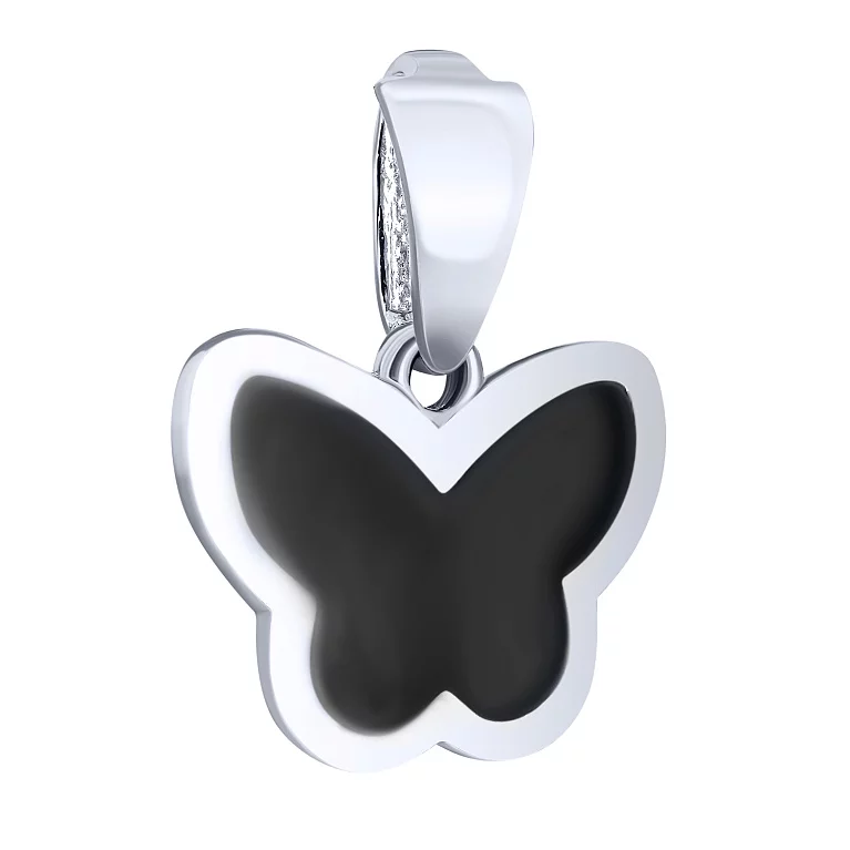 Підвіска срібна "Метелик" з емаллю. Артикул 7503/660емAgпР/55: ціна, відгуки, фото – купити в інтернет-магазині AURUM