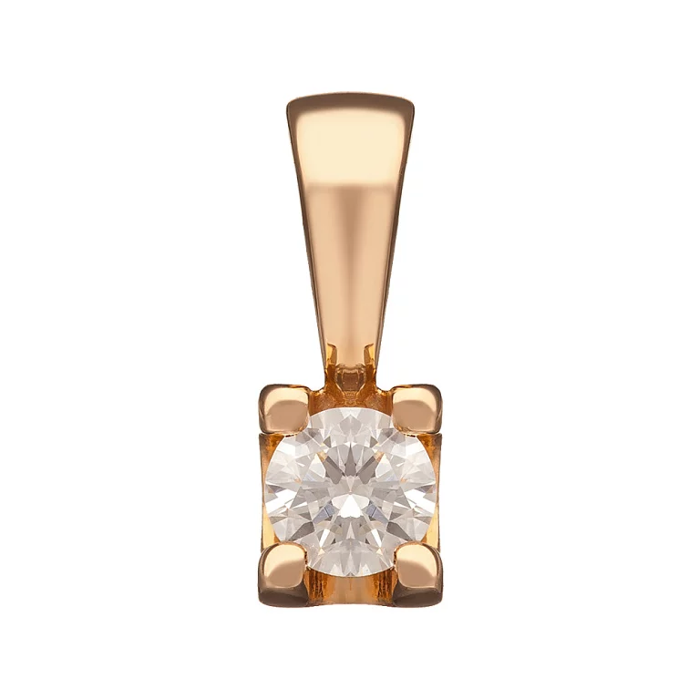 Золотий підвіс з діамантом. Артикул 3102574201: ціна, відгуки, фото – купити в інтернет-магазині AURUM