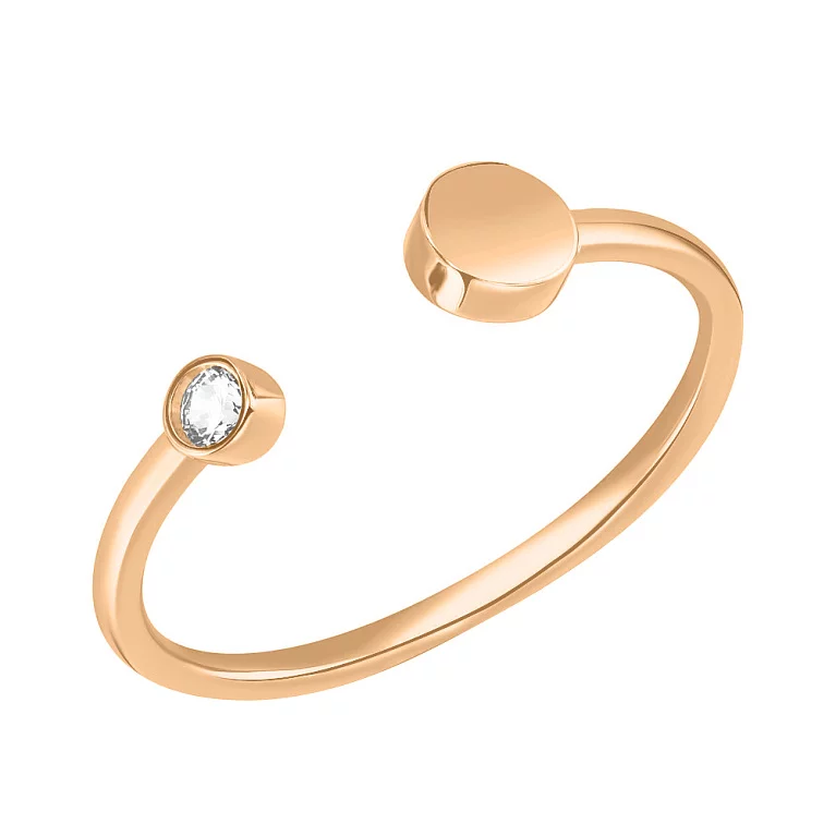Золотое кольцо на фалангу с фианитом. Артикул 155555: цена, отзывы, фото – купить в интернет-магазине AURUM