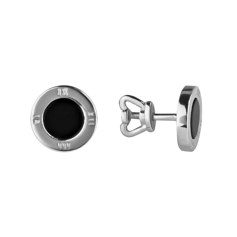 Сережки-гвоздики из серебра с агатом. Артикул 7518/c104/6/172: цена, отзывы, фото – купить в интернет-магазине AURUM