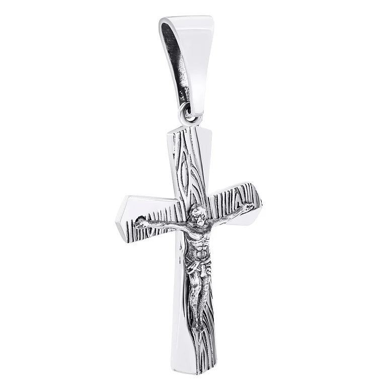 Хрест срібний з чорнінням. Артикул 7904/1931/1: ціна, відгуки, фото – купити в інтернет-магазині AURUM