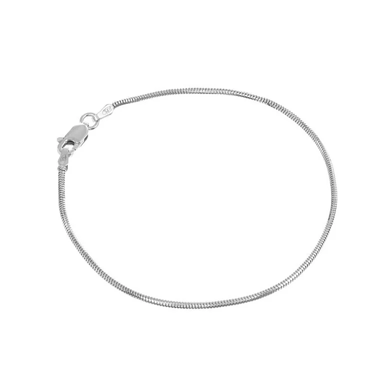 Срібний браслет з плетінням снейк. Артикул 7509/930Р3/19: ціна, відгуки, фото – купити в інтернет-магазині AURUM