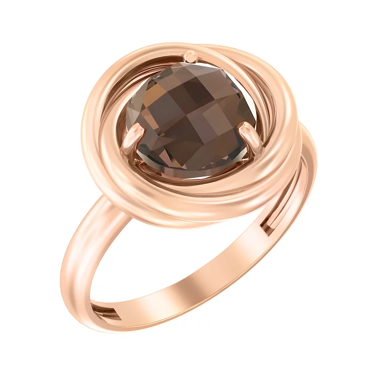 Золотое кольцо с кварцем. Артикул 140617Пкр: цена, отзывы, фото – купить в интернет-магазине AURUM
