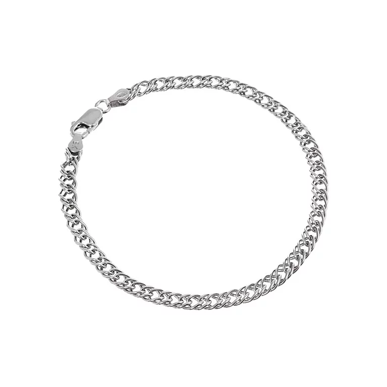 Срібний браслет плетіння рембо. Артикул 7509/811Р5/19: ціна, відгуки, фото – купити в інтернет-магазині AURUM