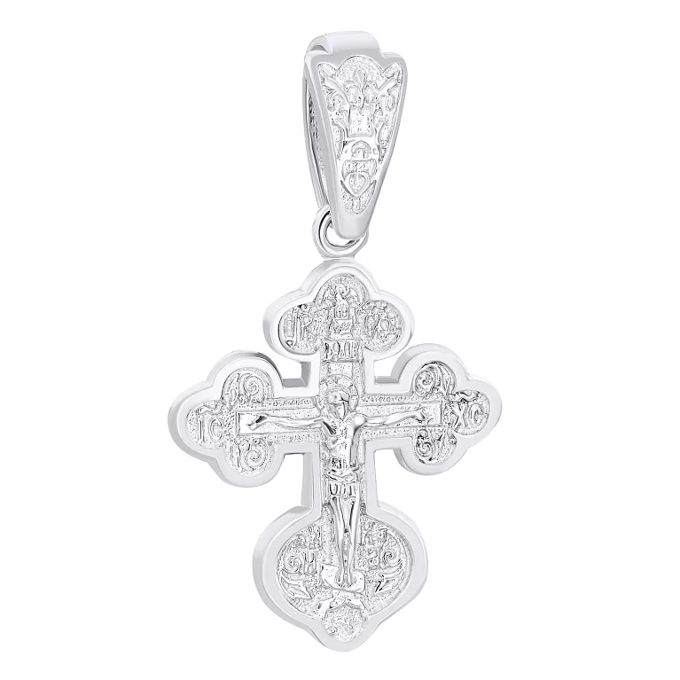 Срібний православний хрест. Артикул 7504/809AgпР: ціна, відгуки, фото – купити в інтернет-магазині AURUM