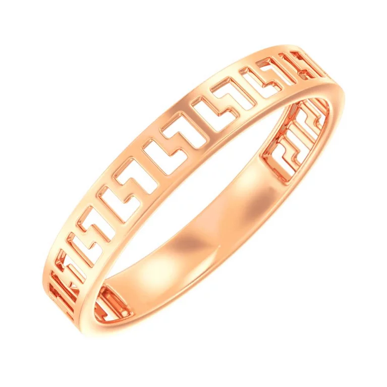 Кольцо с узором из красного золота. Артикул 141172: цена, отзывы, фото – купить в интернет-магазине AURUM