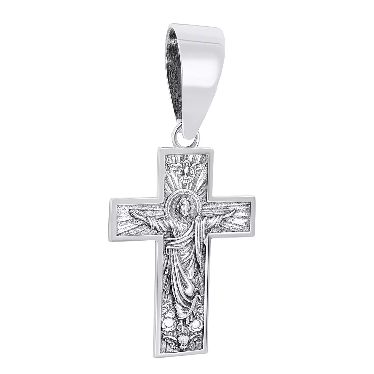 Срібний православний хрест із чорнінням. Артикул 7904/1972/1: ціна, відгуки, фото – купити в інтернет-магазині AURUM