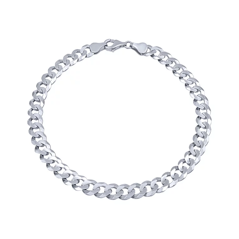Срібний браслет плетіння панцирне. Артикул 0311003: ціна, відгуки, фото – купити в інтернет-магазині AURUM
