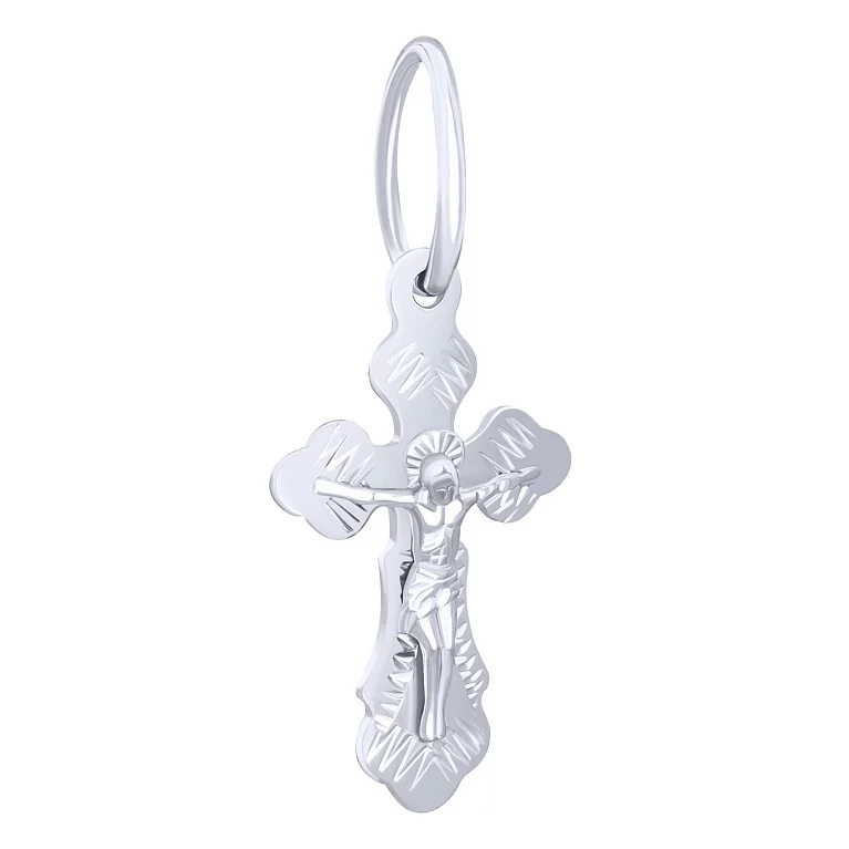 Православный серебряный крестик. Артикул 7504/3133-Р: цена, отзывы, фото – купить в интернет-магазине AURUM