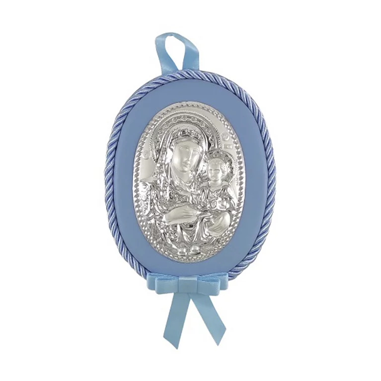 Серебряный детский подарок икона "Богородица". Артикул MA/D602-LC-бц: цена, отзывы, фото – купить в интернет-магазине AURUM