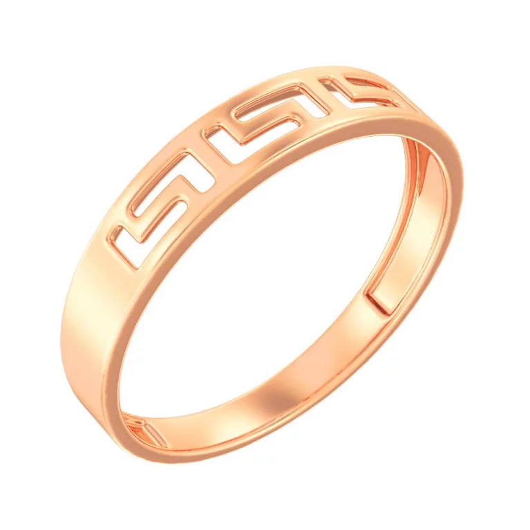 Золотое кольцо "Орнамент". Артикул 140910: цена, отзывы, фото – купить в интернет-магазине AURUM
