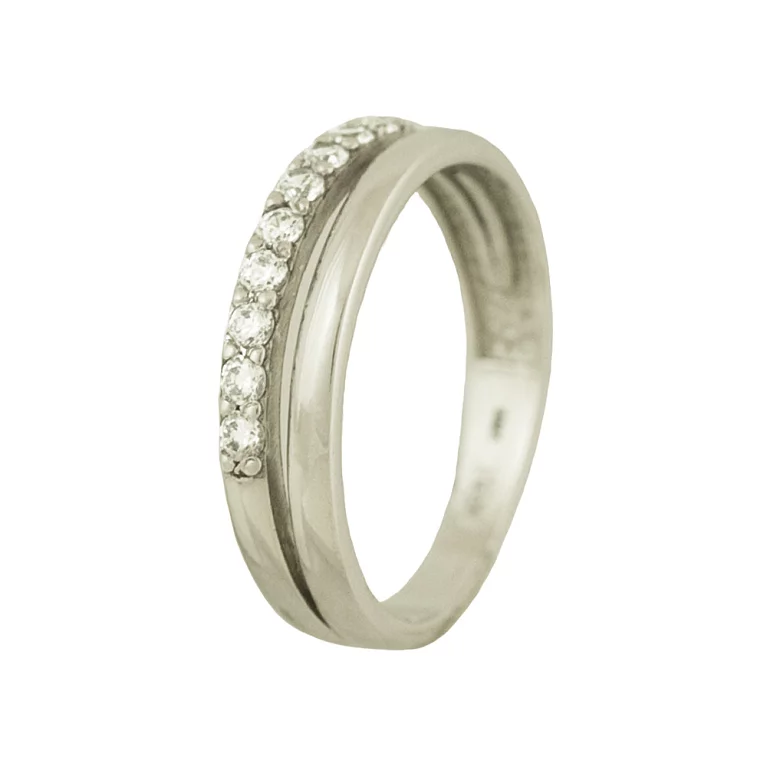 Серебряное кольцо с фианитами. Артикул 7501/15071р: цена, отзывы, фото – купить в интернет-магазине AURUM